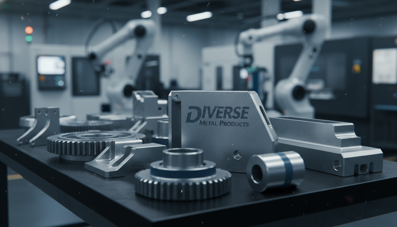 Precision machined metal components in an industrial setting